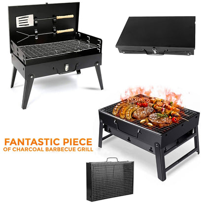 Portable Folding Charcoal BBQ Barbecue Camping Grill Travel Picnic Outdoor