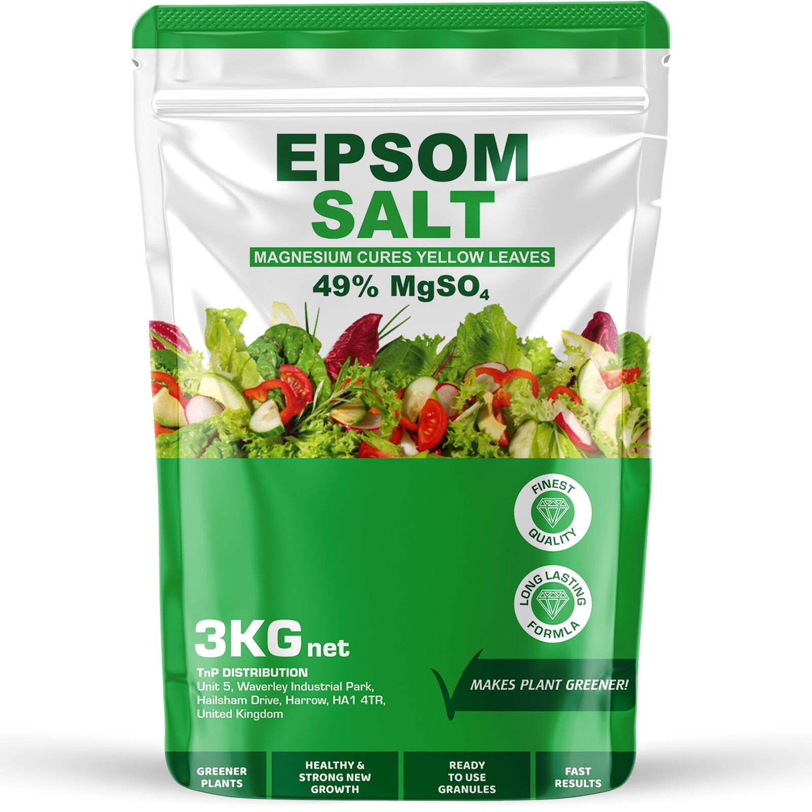 Epsom Salt for Garden Plant Growth Magnesium Sulphate Fertiliser Ready to Use