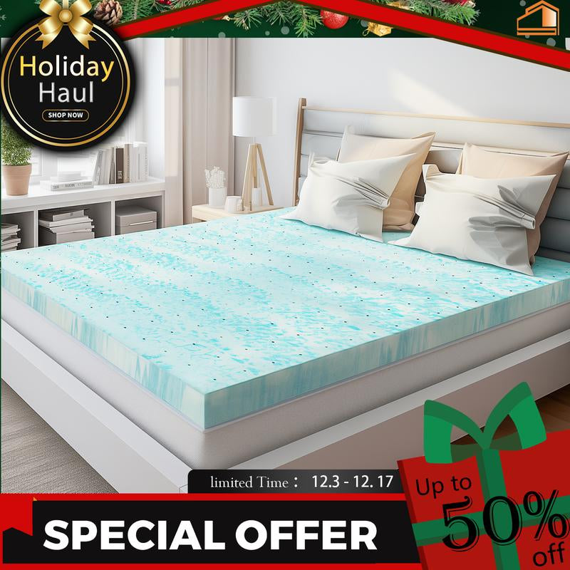 Sweet Furniture plus Bedding Mattress Topper Memory Foam Mattress Breathable Topper for Christmas Gifts