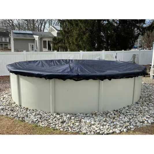 28 Ft. round Pool Winter Leaf Net Cover for Above-Ground Pools