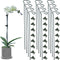 12 Pack Plant Stakes, 24 Inch Plant Support Stakes, with 24 Pcs Plant Clips, Green, for Garden