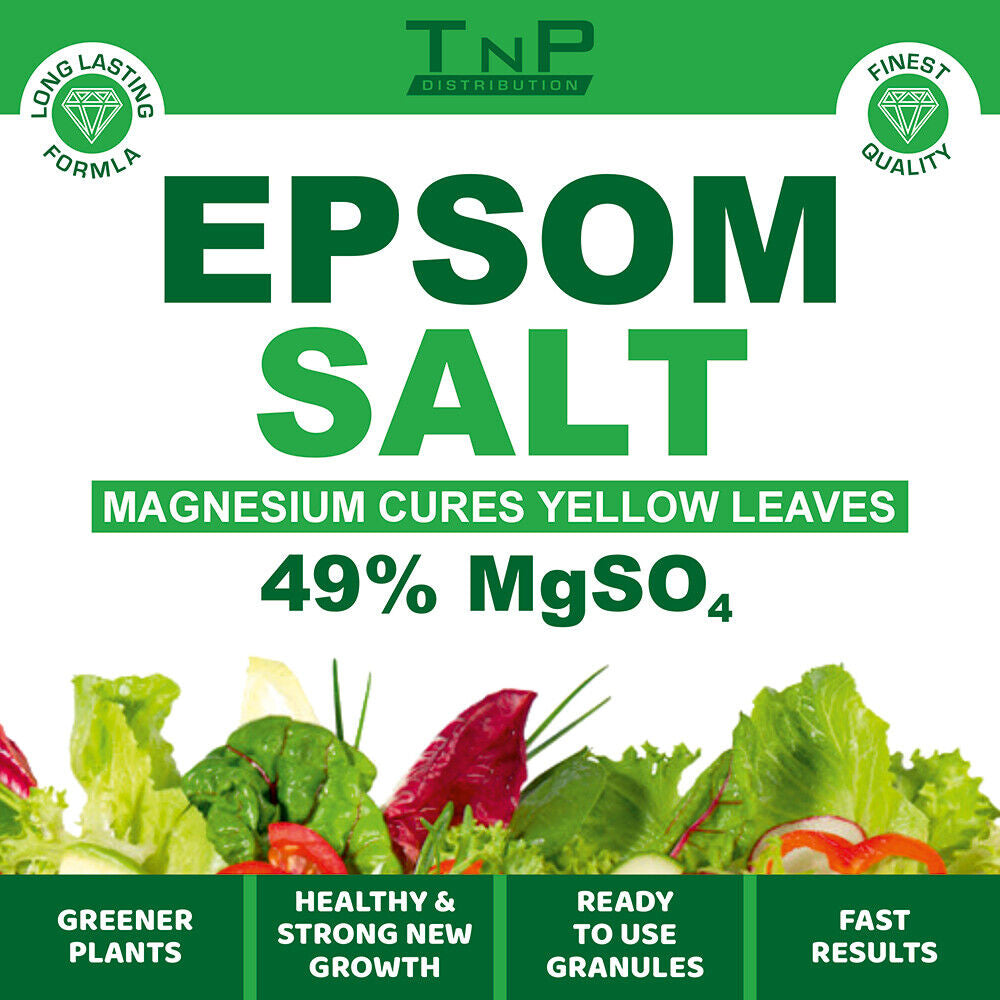 Epsom Salt for Garden Plant Growth Magnesium Sulphate Fertiliser Ready to Use