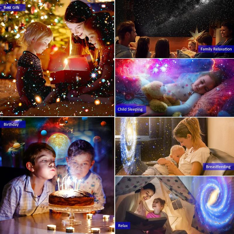 Star Projector HD Image Large Projection Area LED Lights for Bedroom Night Light,Planetarium Projector Galaxy Night Light Projector for Kids Include 4K Replaceable 12 Galaxy Discs