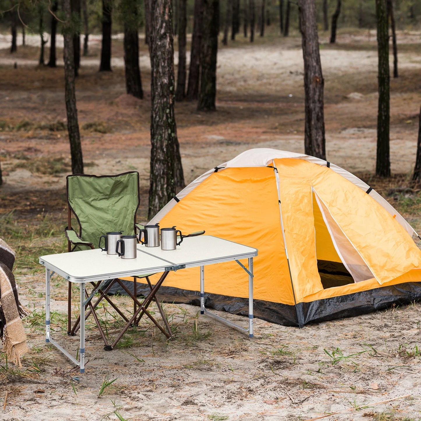 4Ft Portable in / Outdoor Camping Picnic Folding Table