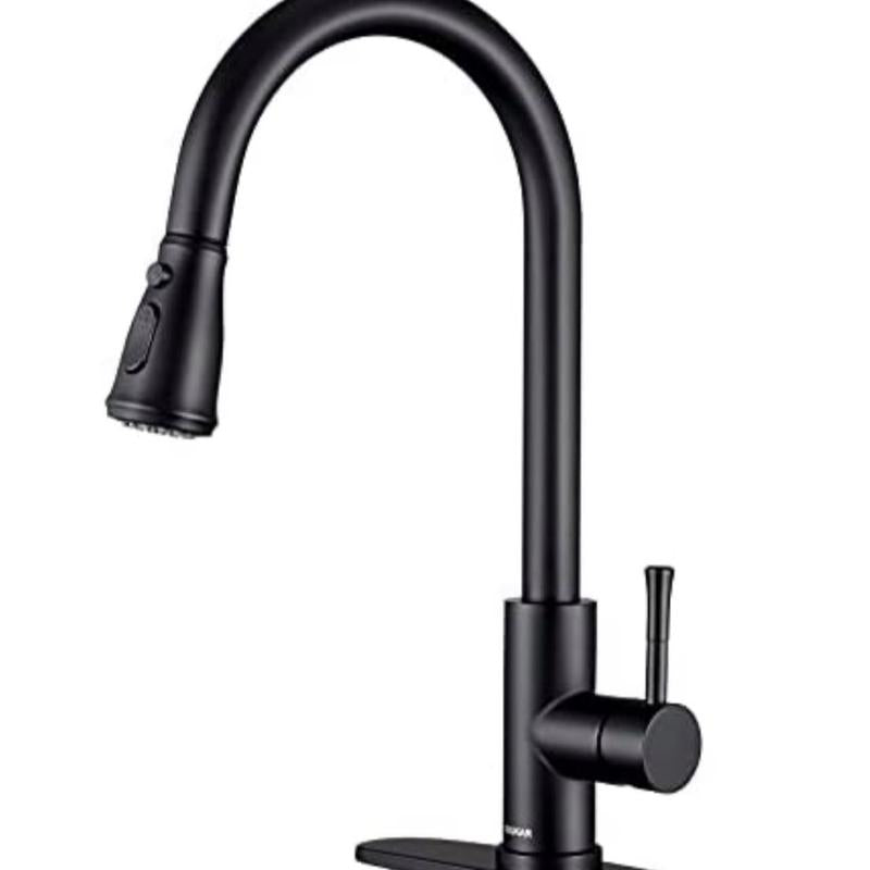 Single Handle Kitchen Sink Faucet with Pull Out Sprayer